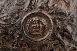 Rara rotella in cuoio bollito  - Asta Rare Armi Antiche e Militaria da tutto il mondo - Associazione Nazionale - Case d'Asta italiane