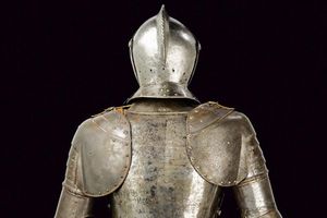 Corsaletto con elmo chiuso  - Asta Rare Armi Antiche e Militaria da tutto il mondo - Associazione Nazionale - Case d'Asta italiane