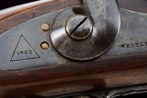 Rara carabina a luminello Whitworth con sistema a retrocarica Westley Richards Monkey Tail  - Asta Rare Armi Antiche e Militaria da tutto il mondo - Associazione Nazionale - Case d'Asta italiane