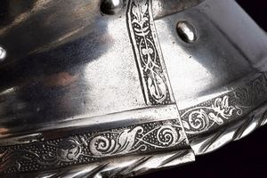 Fantastica armatura completa alla Massimiliana con incisioni  - Asta Rare Armi Antiche e Militaria da tutto il mondo - Associazione Nazionale - Case d'Asta italiane