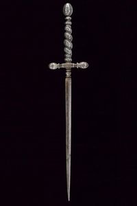 Fine stiletto intagliato  - Asta Rare Armi Antiche e Militaria da tutto il mondo - Associazione Nazionale - Case d'Asta italiane