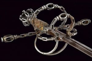 Spada da lato con decorazioni a catena  - Asta Rare Armi Antiche e Militaria da tutto il mondo - Associazione Nazionale - Case d'Asta italiane