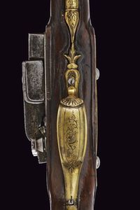 Pistola a pietra focaia alla romana da viaggio  - Asta Rare Armi Antiche e Militaria da tutto il mondo - Associazione Nazionale - Case d'Asta italiane