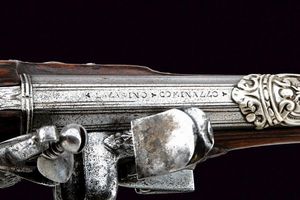 Bel fucile alla fiorentina di Ottaviano Pozzi  - Asta Rare Armi Antiche e Militaria da tutto il mondo - Associazione Nazionale - Case d'Asta italiane