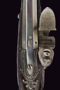 Pistola a pietra focaia con fornimenti in argento di Pietro Tomasi  - Asta Rare Armi Antiche e Militaria da tutto il mondo - Associazione Nazionale - Case d'Asta italiane