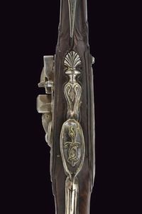 Pistola a pietra focaia con fornimenti in argento di Pietro Tomasi  - Asta Rare Armi Antiche e Militaria da tutto il mondo - Associazione Nazionale - Case d'Asta italiane