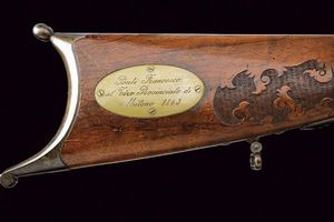 Fucile da tiro a luminello sul tipo del Mod. 1851, premio di gara  - Asta Rare Armi Antiche e Militaria da tutto il mondo - Associazione Nazionale - Case d'Asta italiane