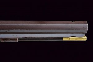 Bellissimo fucile da tiro a luminello di Zoller decorato con scene dalla leggenda di Guglielmo Tell  - Asta Rare Armi Antiche e Militaria da tutto il mondo - Associazione Nazionale - Case d'Asta italiane