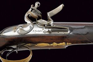 Doppietta a pietra focaia di G. Scalafiot  - Asta Rare Armi Antiche e Militaria da tutto il mondo - Associazione Nazionale - Case d'Asta italiane