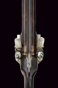 Doppietta a pietra focaia di G. Scalafiot  - Asta Rare Armi Antiche e Militaria da tutto il mondo - Associazione Nazionale - Case d'Asta italiane