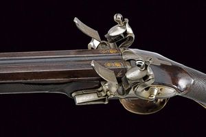 Doppietta a pietra focaia di G. Scalafiot  - Asta Rare Armi Antiche e Militaria da tutto il mondo - Associazione Nazionale - Case d'Asta italiane