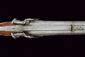 Bella doppietta a luminello di V. Funk & S�hne  - Asta Rare Armi Antiche e Militaria da tutto il mondo - Associazione Nazionale - Case d'Asta italiane