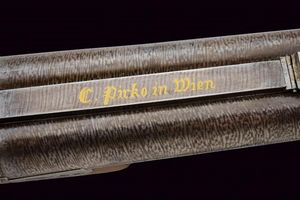 Bellissima doppietta a luminello di Karl Pirko per la caccia al cinghiale  - Asta Rare Armi Antiche e Militaria da tutto il mondo - Associazione Nazionale - Case d'Asta italiane