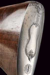 Bellissima doppietta a luminello di Karl Pirko per la caccia al cinghiale  - Asta Rare Armi Antiche e Militaria da tutto il mondo - Associazione Nazionale - Case d'Asta italiane