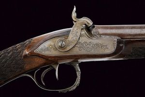 Bellissima doppietta a luminello di Moulard Dufourd con canne corte  - Asta Rare Armi Antiche e Militaria da tutto il mondo - Associazione Nazionale - Case d'Asta italiane