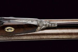 Bellissima doppietta a luminello di Moulard Dufourd con canne corte  - Asta Rare Armi Antiche e Militaria da tutto il mondo - Associazione Nazionale - Case d'Asta italiane