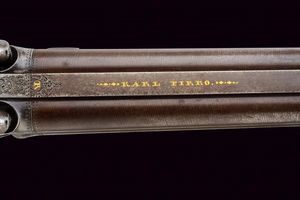 Bellissimo e raro fucile a luminello a quattro canne di Karl Pirko  - Asta Rare Armi Antiche e Militaria da tutto il mondo - Associazione Nazionale - Case d'Asta italiane