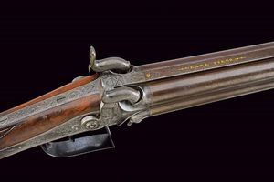 Bellissimo e raro fucile a luminello a quattro canne di Karl Pirko  - Asta Rare Armi Antiche e Militaria da tutto il mondo - Associazione Nazionale - Case d'Asta italiane