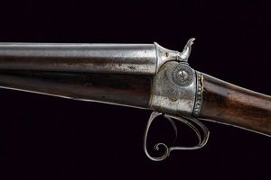 Rara doppietta con bascula a rotazione  - Asta Rare Armi Antiche e Militaria da tutto il mondo - Associazione Nazionale - Case d'Asta italiane