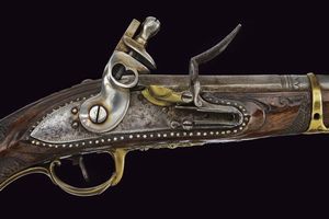 Pistola a pietra focaia da ufficiale  - Asta Rare Armi Antiche e Militaria da tutto il mondo - Associazione Nazionale - Case d'Asta italiane