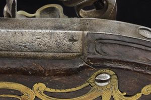 Pistola a pietra focaia da ufficiale  - Asta Rare Armi Antiche e Militaria da tutto il mondo - Associazione Nazionale - Case d'Asta italiane