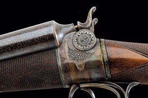 Rara doppietta di Darne con bascula a rotazione  - Asta Rare Armi Antiche e Militaria da tutto il mondo - Associazione Nazionale - Case d'Asta italiane