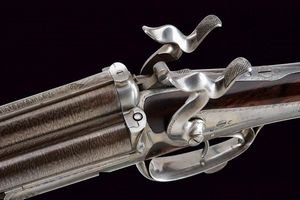 Rarissimo fucile a retrocarica a tre canne di Laine  - Asta Rare Armi Antiche e Militaria da tutto il mondo - Associazione Nazionale - Case d'Asta italiane