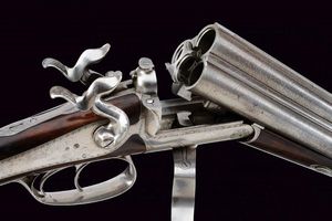 Rarissimo fucile a retrocarica a tre canne di Laine  - Asta Rare Armi Antiche e Militaria da tutto il mondo - Associazione Nazionale - Case d'Asta italiane