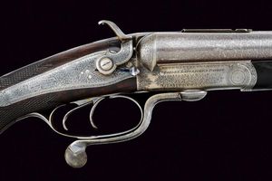 Bella doppietta a percussione centrale a cani esterni di Lancaster  - Asta Rare Armi Antiche e Militaria da tutto il mondo - Associazione Nazionale - Case d'Asta italiane