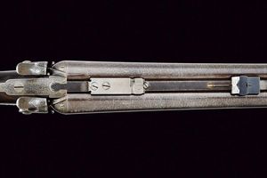 Bella doppietta a percussione centrale a cani esterni di Lancaster  - Asta Rare Armi Antiche e Militaria da tutto il mondo - Associazione Nazionale - Case d'Asta italiane