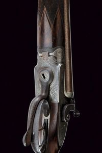 Doppietta a percussione centrale di Moore & Grey  - Asta Rare Armi Antiche e Militaria da tutto il mondo - Associazione Nazionale - Case d'Asta italiane