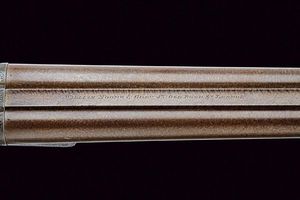 Doppietta a percussione centrale di Moore & Grey  - Asta Rare Armi Antiche e Militaria da tutto il mondo - Associazione Nazionale - Case d'Asta italiane