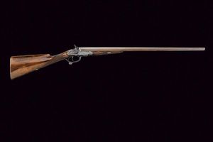 Doppietta a percussione centrale di Moore & Grey  - Asta Rare Armi Antiche e Militaria da tutto il mondo - Associazione Nazionale - Case d'Asta italiane
