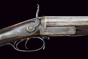 Bella doppietta a percussione centrale a cani esterni di Lancaster  - Asta Rare Armi Antiche e Militaria da tutto il mondo - Associazione Nazionale - Case d'Asta italiane