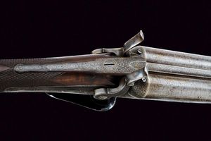 Bella doppietta a percussione centrale a cani esterni di Lancaster  - Asta Rare Armi Antiche e Militaria da tutto il mondo - Associazione Nazionale - Case d'Asta italiane
