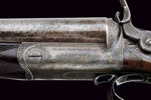 Bella doppietta a percussione centrale a cani esterni di Lancaster  - Asta Rare Armi Antiche e Militaria da tutto il mondo - Associazione Nazionale - Case d'Asta italiane