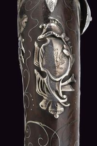 Pistola Queen Anne a pietra focaia con fornimenti in argento di Wilson  - Asta Rare Armi Antiche e Militaria da tutto il mondo - Associazione Nazionale - Case d'Asta italiane