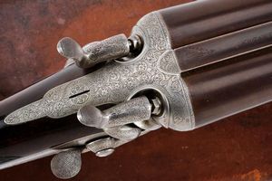 Doppietta a percussione centrale a cani esterni di Boss & Co  - Asta Rare Armi Antiche e Militaria da tutto il mondo - Associazione Nazionale - Case d'Asta italiane