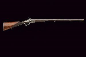 Rarissima doppietta a percussione centrale a cani esterni di Alessandro Toschi  - Asta Rare Armi Antiche e Militaria da tutto il mondo - Associazione Nazionale - Case d'Asta italiane