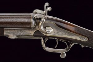 Rarissima doppietta a percussione centrale a cani esterni di Alessandro Toschi  - Asta Rare Armi Antiche e Militaria da tutto il mondo - Associazione Nazionale - Case d'Asta italiane