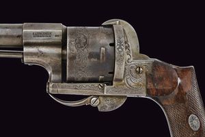 Bel revolver Lefaucheux a spillo  - Asta Rare Armi Antiche e Militaria da tutto il mondo - Associazione Nazionale - Case d'Asta italiane