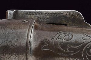 Pepperbox-revolver a luminello in cassetta di Allen & Thurber  - Asta Rare Armi Antiche e Militaria da tutto il mondo - Associazione Nazionale - Case d'Asta italiane