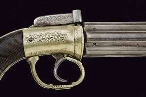 Pepperbox revolver a luminello di Egg  - Asta Rare Armi Antiche e Militaria da tutto il mondo - Associazione Nazionale - Case d'Asta italiane