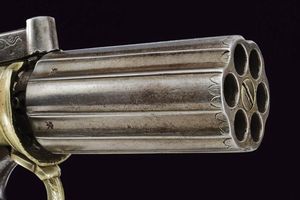 Pepperbox revolver a luminello di Egg  - Asta Rare Armi Antiche e Militaria da tutto il mondo - Associazione Nazionale - Case d'Asta italiane