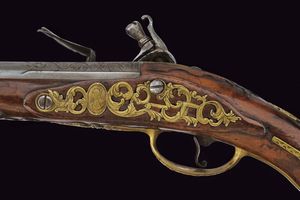 Bella pistola a pietra focaia da fonda di Zanoni  - Asta Rare Armi Antiche e Militaria da tutto il mondo - Associazione Nazionale - Case d'Asta italiane