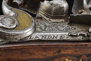 Bella pistola a pietra focaia da fonda di Zanoni  - Asta Rare Armi Antiche e Militaria da tutto il mondo - Associazione Nazionale - Case d'Asta italiane