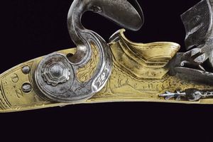 Interessante batteria a pietra focaia  - Asta Rare Armi Antiche e Militaria da tutto il mondo - Associazione Nazionale - Case d'Asta italiane