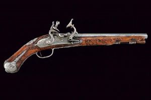 Elegante pistola alla fiorentina  - Asta Rare Armi Antiche e Militaria da tutto il mondo - Associazione Nazionale - Case d'Asta italiane