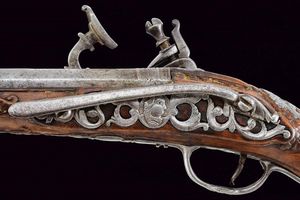 Elegante pistola alla fiorentina  - Asta Rare Armi Antiche e Militaria da tutto il mondo - Associazione Nazionale - Case d'Asta italiane