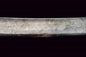 Sciabola da colonnello onorario degli ussari della guardia appartenuta al re Francesco II  - Asta Rare Armi Antiche e Militaria da tutto il mondo - Associazione Nazionale - Case d'Asta italiane